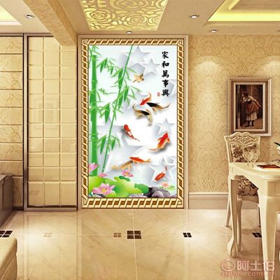 以自然之韻，裝點生活之美——帝尚JM-663大型3D無縫壁畫，為家居注入藝術靈魂